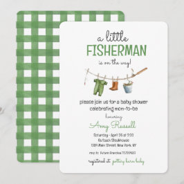 A Little Fisherman Baby Shower Invitation Einladung
