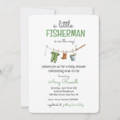 A Little Fisherman Baby Shower Invitation Einladung (Vorderseite)