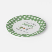 A Little Fisherman Baby Shower Pappteller (Schrägansicht)