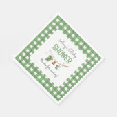 A Little Fisherman Baby Shower Square Serviette (Ecke)