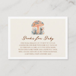 A Little Fun Guy Mushroom Fall Baby Shower  Begleitkarte