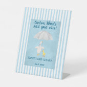 A Little Goose Is On The Way Custom Words Sockelschild (Vorderseite)