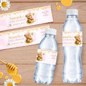 A Little Honey - A Little Honey Baby Shower Wasserflaschenetikett