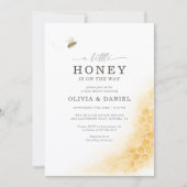A Little Honey Bee Couples Baby Shower Einladung (Vorderseite)