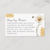 A Little Honey Bee Display No Wrap Baby Shower Begleitkarte (Vorderseite)