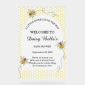 A little Honey Is On The Way Baby Shower Acrylschild (Vorderseite)