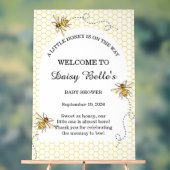 A little Honey Is On The Way Baby Shower Acrylschild (Neutral)