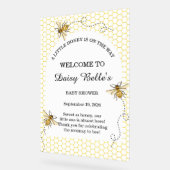 A little Honey Is On The Way Baby Shower Acrylschild (Winkel)