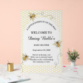 A little Honey Is On The Way Baby Shower Acrylschild (Hochzeit)