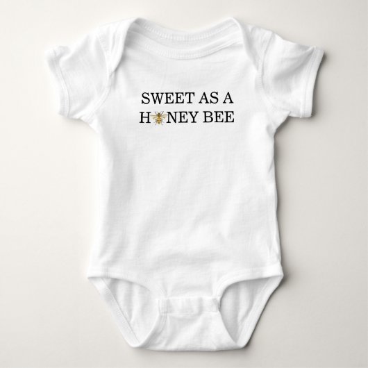 A little Honey Is On The Way Baby Shower Baby Strampler (Vorderseite)