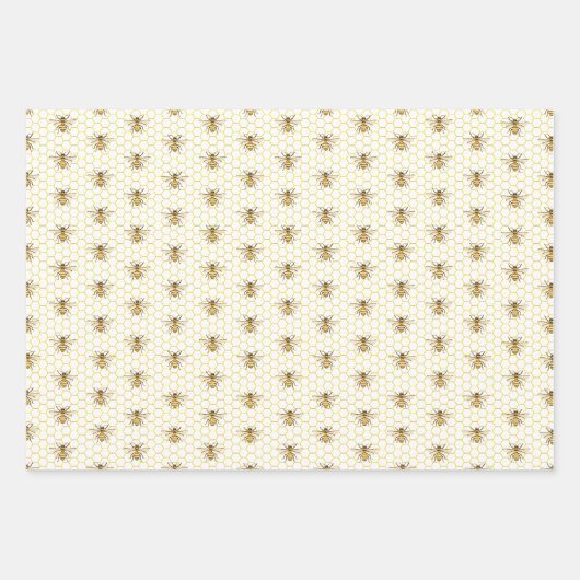 A little Honey Is On The Way Baby Shower Geschenkpapier Set (Vorderseite)