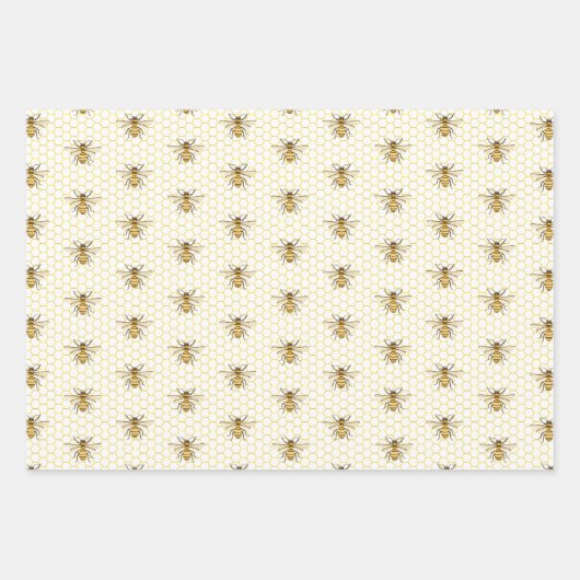 A little Honey Is On The Way Baby Shower Geschenkpapier Set (Vorderseite 2)