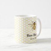 A little Honey Is On The Way Baby Shower Kaffeetasse (VorderseiteRechts)