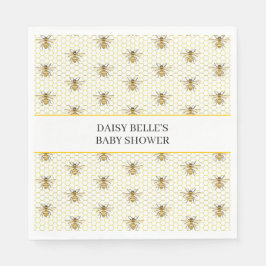 A little Honey Is On The Way Baby Shower Napkins Serviette