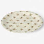 A little Honey Is On The Way Baby Shower Pappteller (Schrägansicht)