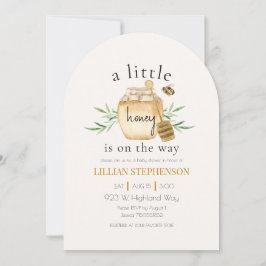 A Little Honey Is On The Way Bee Baby Shower Einladung