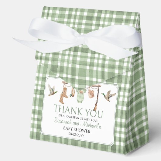 A Little Hunter Baby Shower Favor Box Geschenkschachtel (Vorderseite)