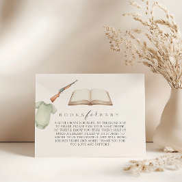 A little hunter is on the way baby shower. begleitkarte