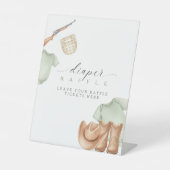 A little hunter is on the way baby shower diaper sockelschild (Vorderseite)