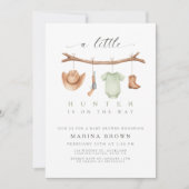 A little hunter is on the way baby shower  einladung (Vorderseite)
