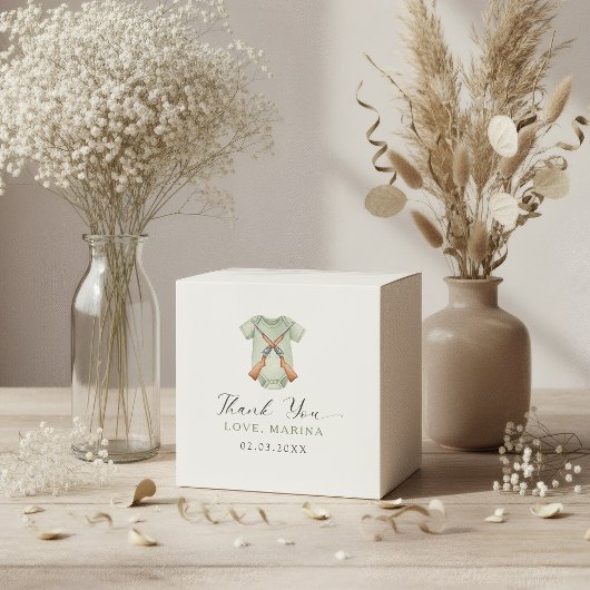 A little hunter is on the way baby shower geschenkschachtel