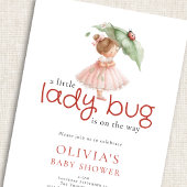 A Little Lady Bug Baby Shower Einladung