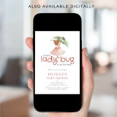 A Little Lady Bug Baby Shower Einladung