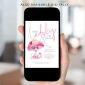 A Little Lady Bug Toadstool Baby Shower Einladung