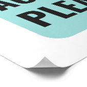 A Little Less Conversation, A Little More Action, Poster (Ecke)