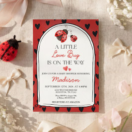 A Little Love Bug Baby Shower Invitation Einladung