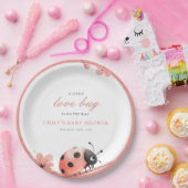 A Little Love Bug Is On The Way Baby Shower Pappteller (Party)