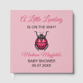 A Little Love Bug Is On The Way Ladybug Gästebuch (Vorderseite)