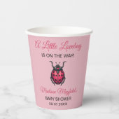 A Little Love Bug Is On The Way Ladybug Pappbecher (Vorderseite)