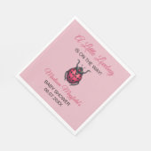 A Little Love Bug Is On The Way Ladybug Serviette (Ecke)