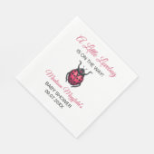 A Little Love Bug Is On The Way Ladybug Serviette (Ecke)