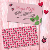 A Little Love Bug Ladybug Diaper Raffle Begleitkarte