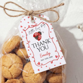 A Little Love Bug Thank You Geschenkanhänger