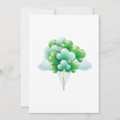 A Little Lucky Charm is on the Way Invitation Einladung (Rückseite)