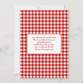 A Little Meatball Baby Shower Einladung (Rückseite)