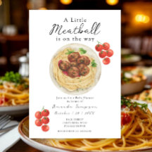 A little Meatball is on the way Baby Shower