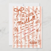 A little Meatball is on the way Einladung (Vorderseite)