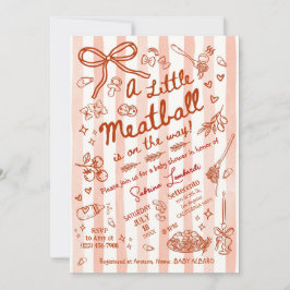 A little Meatball is on the way Einladung