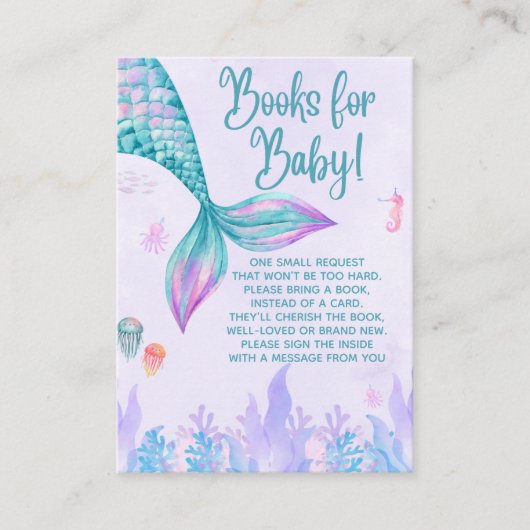 a Little Mermaid is on her way, Girl Begleitkarte (Vorderseite)