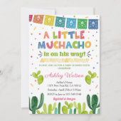 A Little Muchacho Fiesta Baby Shower Invitation Einladung (Vorderseite)
