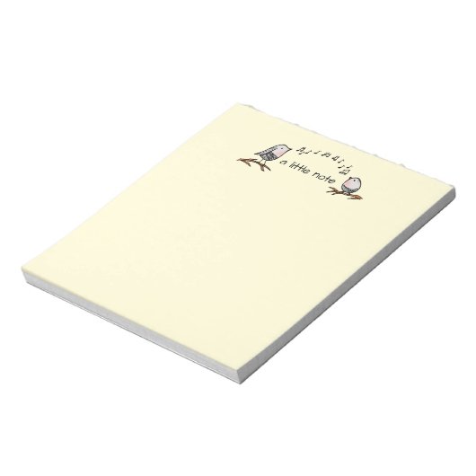 A Little Note Songbird Notepad Notizblock (Rotiert)