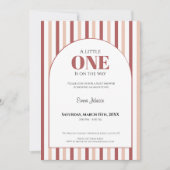 A Little One • Blush Pink Baby Shower Einladung (Vorderseite)