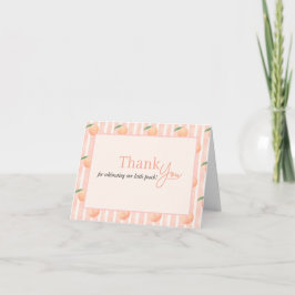A Little Peach Folded Thank You Card Dankeskarte