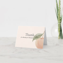 A Little Peach Folded Thank You Card Dankeskarte