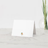 A Little Peach Folded Thank You Card Dankeskarte (Rückseite)
