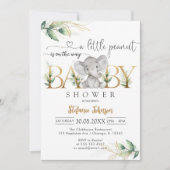 A Little Peanut Baby Shower Invitation Einladung (Vorderseite)
